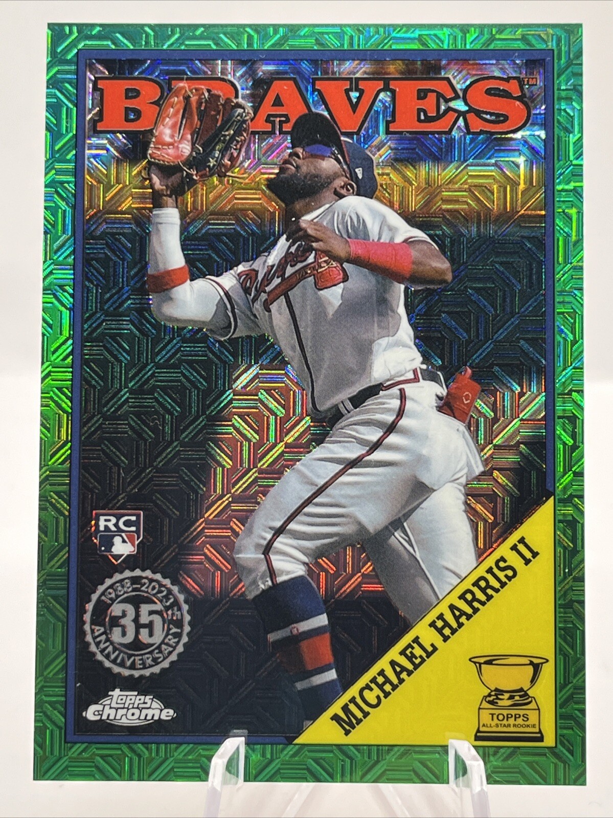 2023 Topps Update Michael Harris II RC 1988 Silver Pack Mojo Green /99 T88CU-93