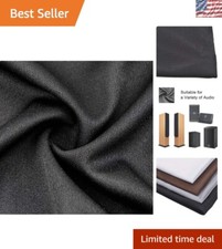Acoustically Transparent Black Tulle Fabric for Custom Speaker Repair - 63x40 in