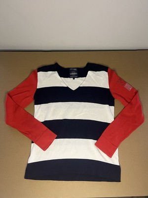 Giorgio Di Mare Vintage Women Large Navy Blue Heritage Yachting Nautical Sweater