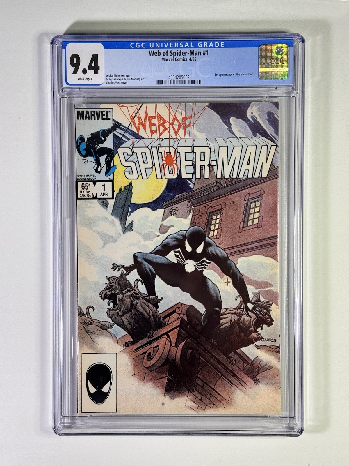 アメコミリーフ Web of Spider-Man #1 CGC 9.8 Web of Spider-Man #1 (1984) Marvel Comics Vintage Great Bundle X4
