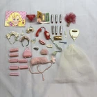 Vintage 1960s-1980s Barbie Accessory Lot – Curlers, Phone, Iron, Floral TLC Part