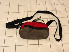 1733 Waste Pouch - Olive and Red