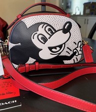 NWT Coach Disney Mickey Mouse X Keith Haring Serena Satchel