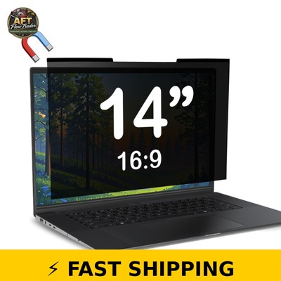 Dabernur 14'' Magnetic Laptop Privacy Screen for 16:9 Monitors