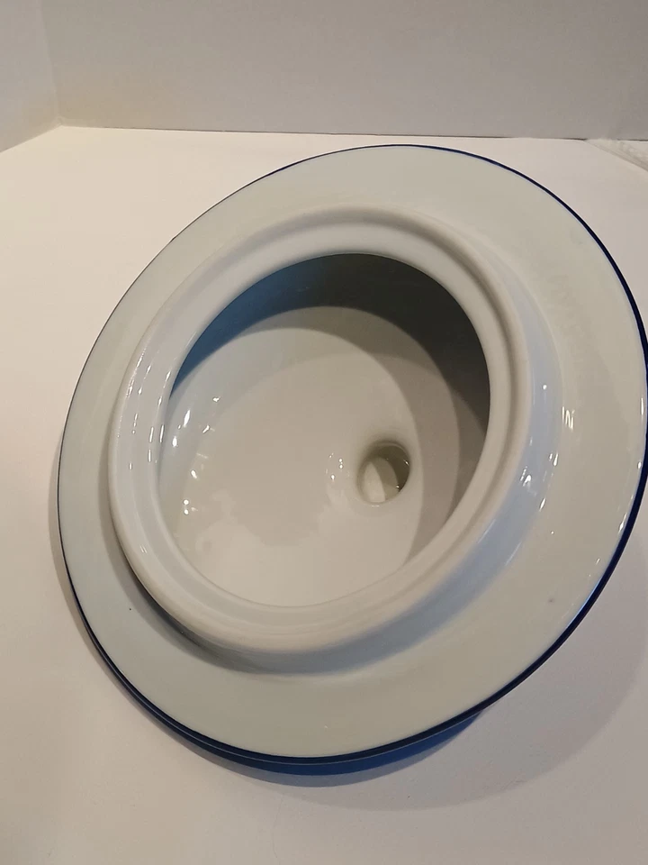 Dispensador grande de bebidas Williams Sonoma azul jengibre con soporte nunca usado 22 pulgadas Foto 3 de 4