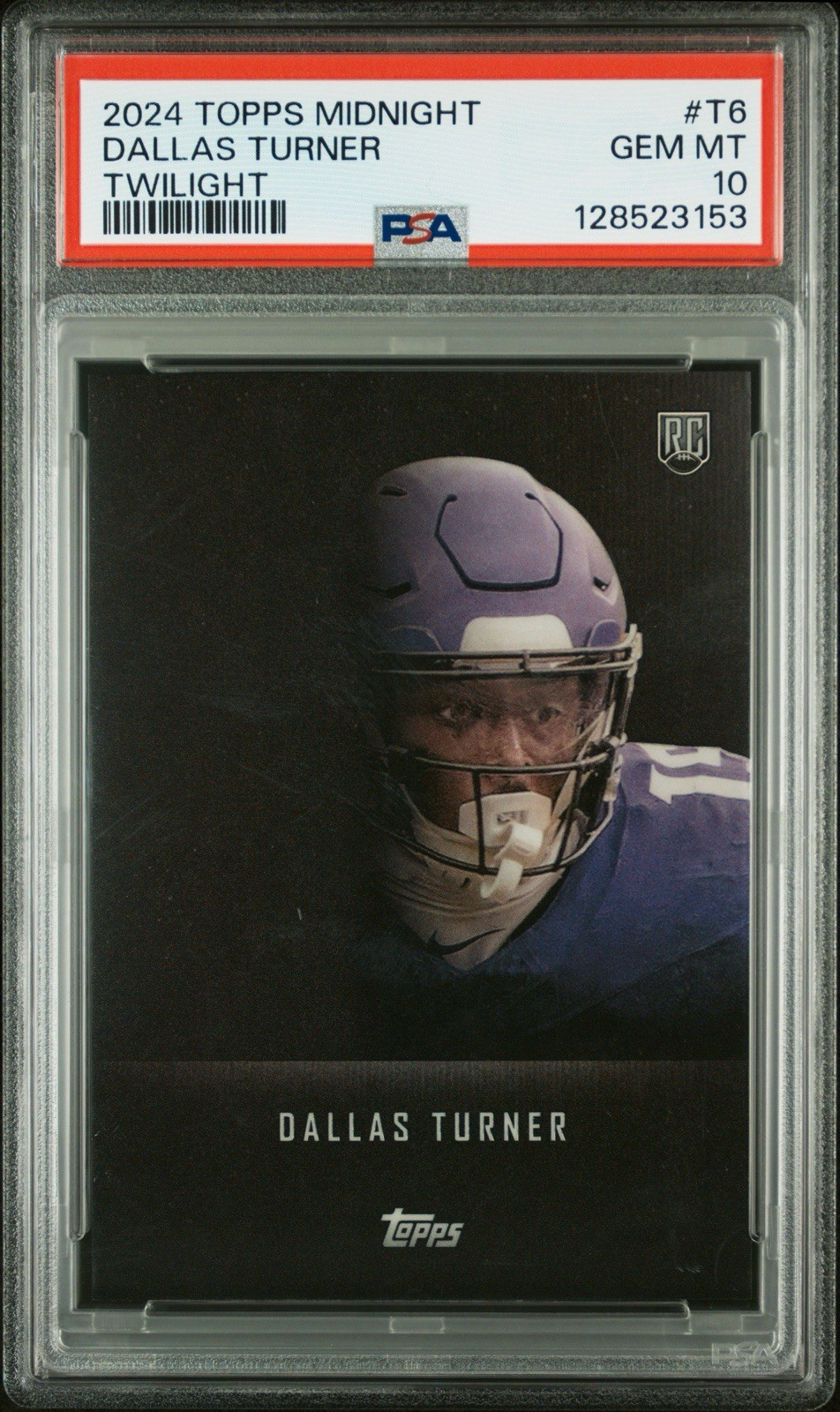 Dallas Turner Topps Midnight Twilight #T6 Base