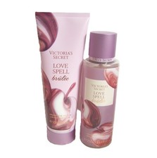 Victoria's Secret Love Spell Brulee Fragrance Mist  Lotion 2 Piece Set