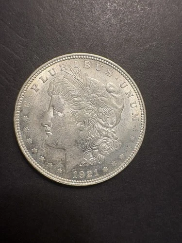 1921-P  Morgan Silver Dollar  AU+, Great Luster