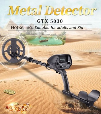 Entry Metal Detector 7.8'' Waterproof Coil 6.5KHz 2 Modes Portable Telescopic