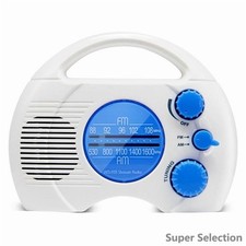 IPX5 Waterproof Shower Radio Portable AM FM Battery Operated For Bathroom