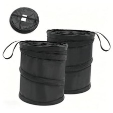 2 PCS Car Trash Can, Portable Collapsible Garbage Bin, Waterproof Mini Hanging