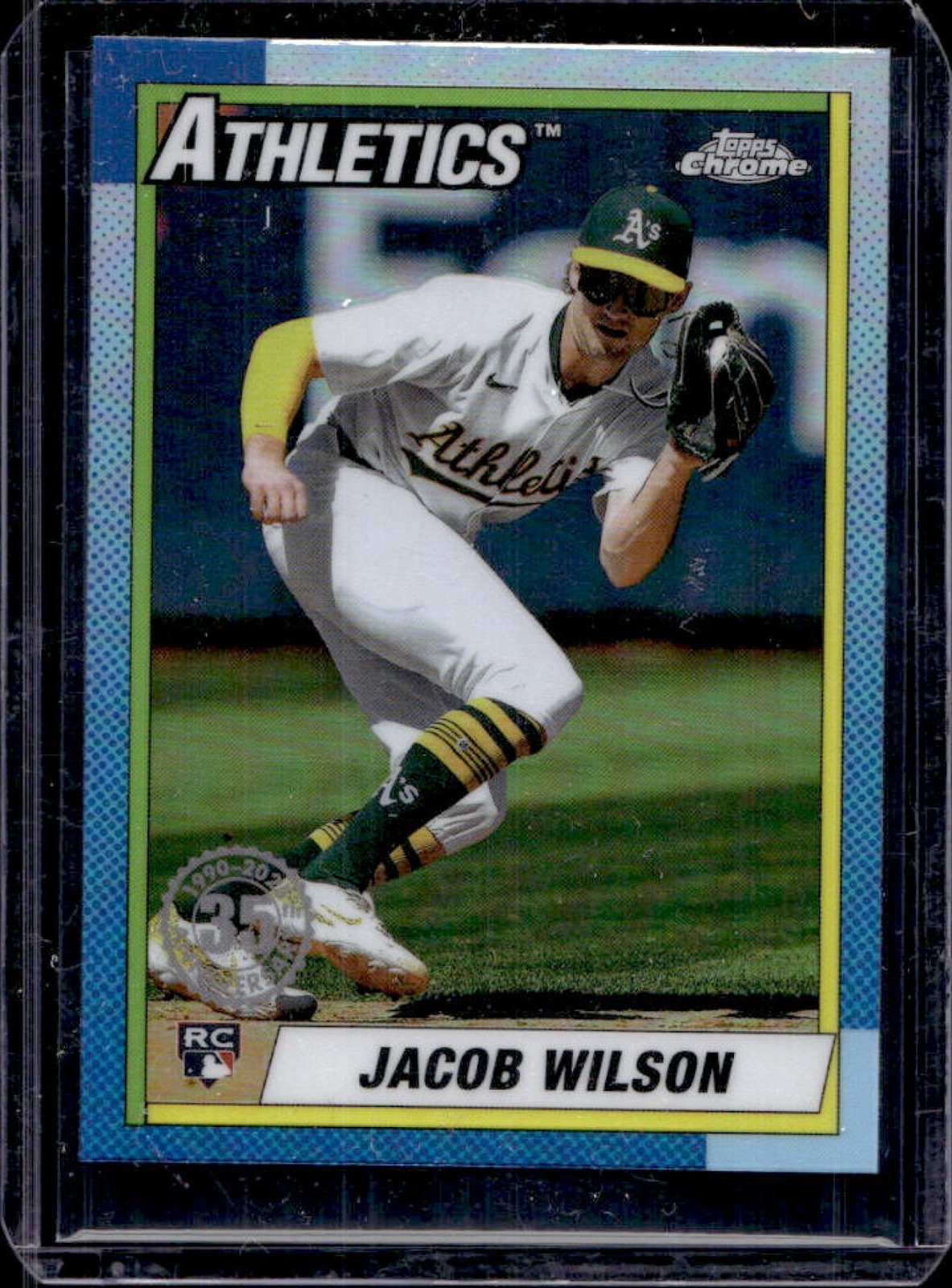 2025 Topps Chrome Jacob Wilson 1990 Baseball RC Rookie #90CB-18 Athletics