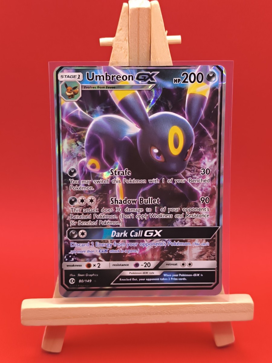 Umbreon ポケモンカード 80 HP Pokémon TCG Umbreon GX Sun & Moon Base Set 80/149 Holo Ultra