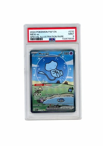 Pokémon Mew ex 232/091 Special Illustration Rare Holo SV: Paldean Fates PSA 9