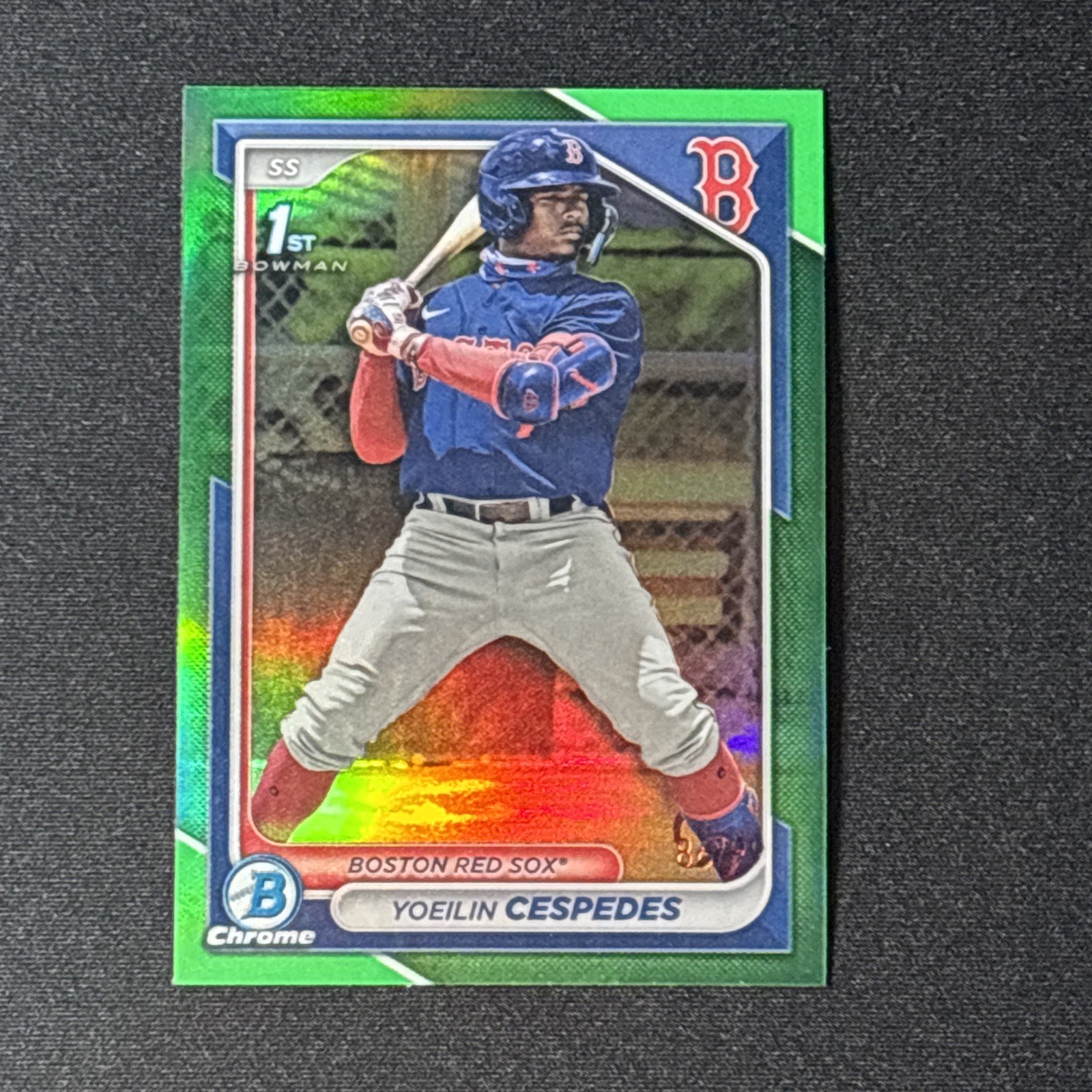 2024 Bowman Chrome 1st Yoeilin Cespedes /99 Green Refractor