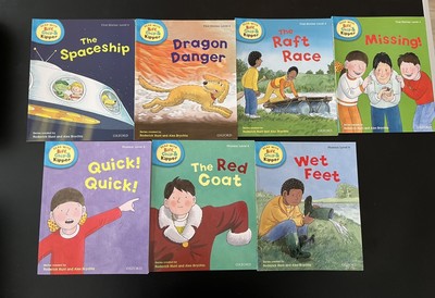 Biff Chip & Kipper Has For Reading Level 4 Phonics & First Stories 7 Books (722)