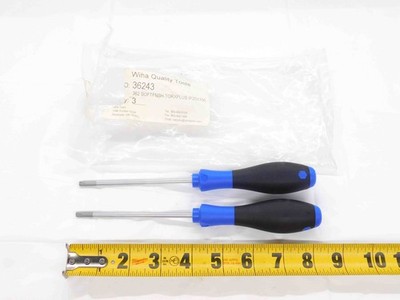 2pcs. WIHA QUALITY TOOLS 362IP SOFTFINISH TORX PLUS 25IP X 100 DRIVERS IP25X100