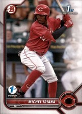 Michel Triana 2022 Bowman 1st Edition 1st #BPPF-75 Cincinnati Reds