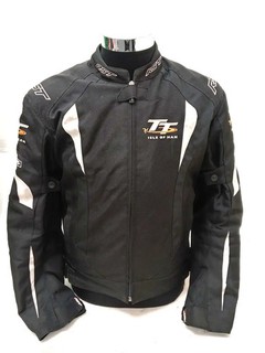 RST TT Isle of Man Motorcycle Jacket Black M 42" Chest SinAqua 10000 SRC HS 3