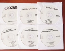 Corel DVD Copy, InterVideo, WINDVD 8,  Media One, Movie Factory, Gallery Suite