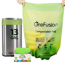 Compostable 13 Gallon Tall Kitchen Trash Bags...