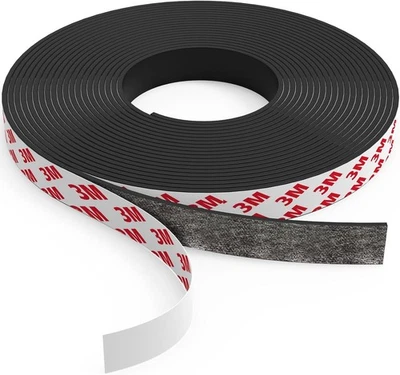 BRANDED Magnetic Tape, Magnet Tape Roll with 3M Strong Adhesive Backing, Perfect for ...
