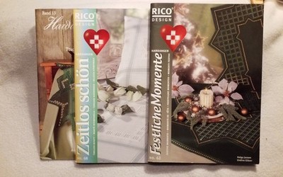HARDANGER Hefte Von RICO design Nr. 13, 62 und 68 R.9