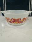 VTG Pyrex 2.5 Quart 475B Friendship Orange Red Casserole Dish-No Lid