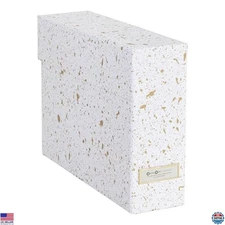 Bigso Lovisa 12-Compartment File Storage Box - Stylish Organizer with Labels