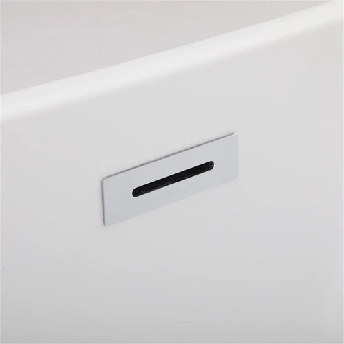 Elegant Decor Ines 62" Oval Plastic Soaking Bathtub in Glossy White - Picture 10 of 14