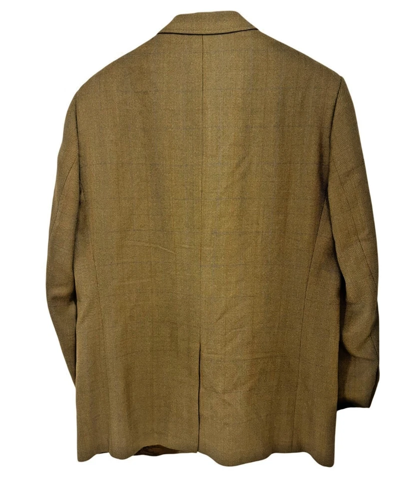 Chaqueta Blazer Cordings of Piccadilly Hombres Ventana Panel Lana 46R Tostado Cuadros Mone Antiguo Foto 2 de 4