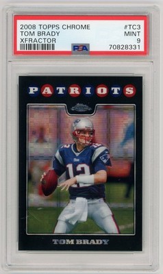   2008 Topps Chrome Tom Brady Xfractor #TC3 PSA 9 MINT  DON'T MISS OUT  