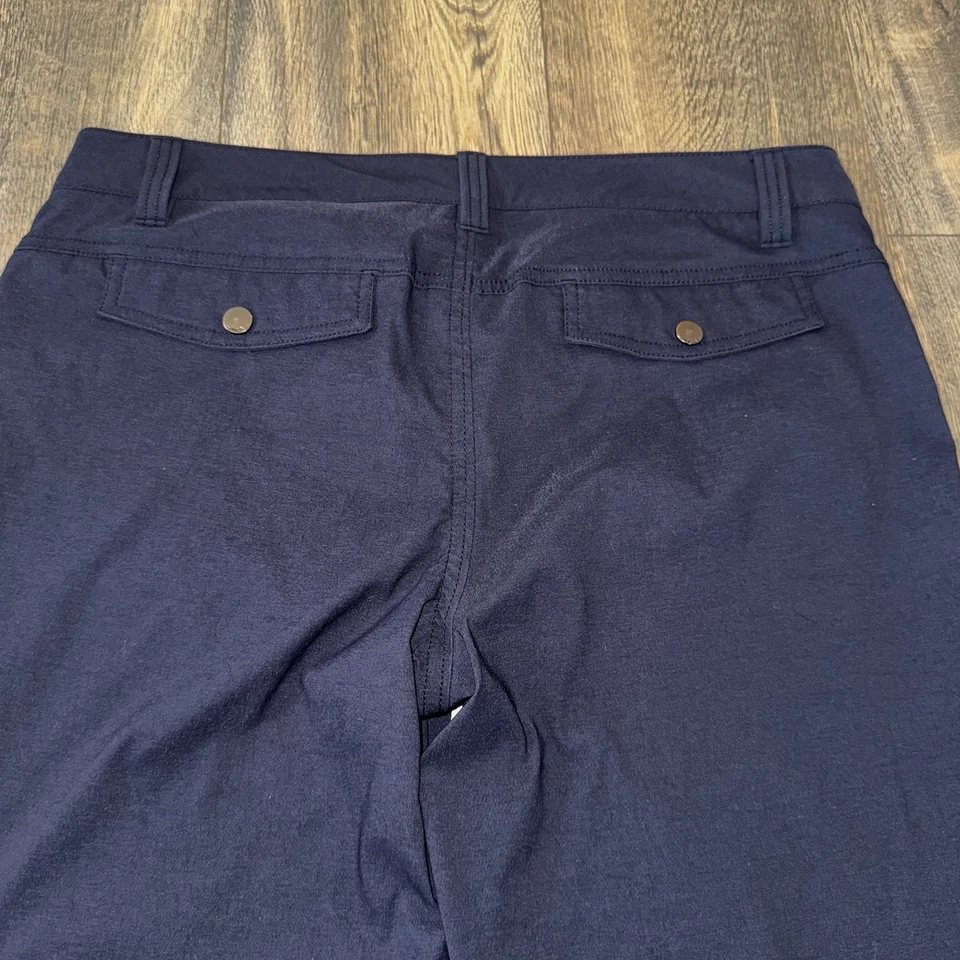 Athleta Womens Dipper Bootcut Mid Rise Nylon Outdoor Hiking Yoga Pants Blue Sz12 - Image 4 of 4
