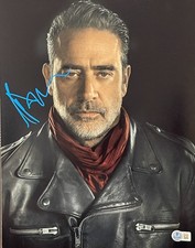 Jeffrey Dean Morgan Signed 11x14 Photo Walking Dead Authentic Autograph Beckett