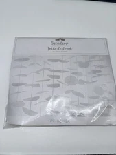 Amscan 6’x8’ White Tissue Backdrop Shower Birthday Wedding Background Decor