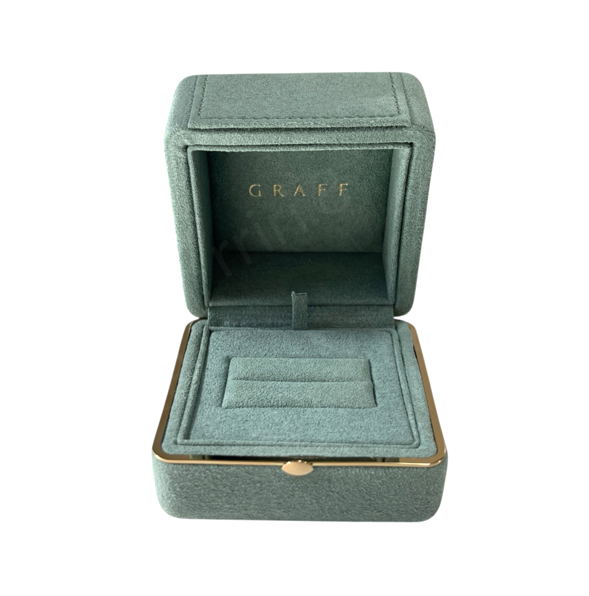 GRAFF Authentic Ring Case Pouch Gift Full Set Jewelry Green Box