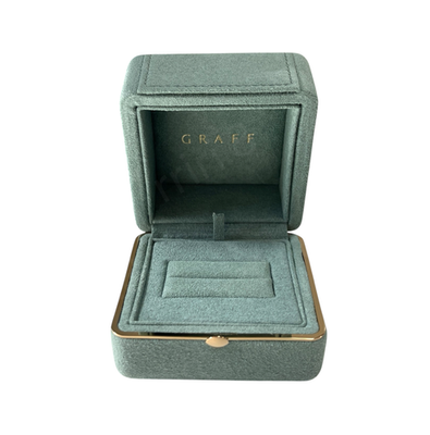 GRAFF Authentic Ring Case Pouch Gift Full Set Jewelry Green Box