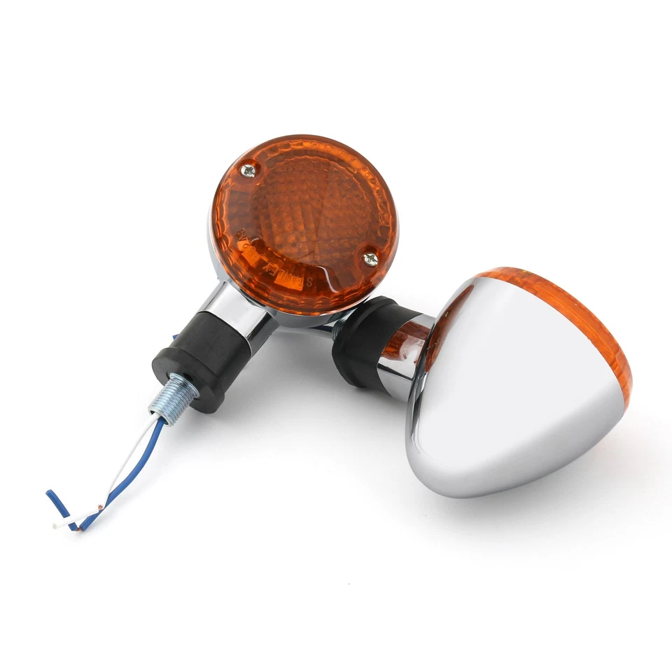 Turn Signal Bullet Lights Motor For Kawasaki Vulcan 800 Yamaha Road Star ChA - Image 4 of 4