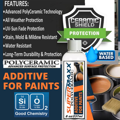 HOUSE PAINT ADDITIVE ACRYLIC LATEX LONG TERM CERAMIC DURABILITY AND PROTECTION