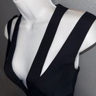 BCBGMAXAZARIA Black Halo Jackie O V-Neck Wide Strap Jumpsuit Romper Womens XS — photo 3