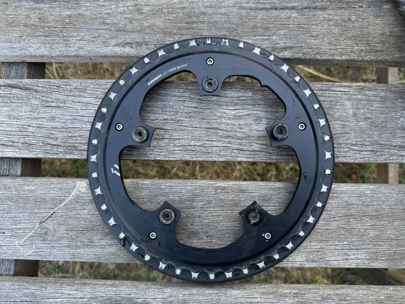 SRAM X-SYNC 44T 11 Speed Chainring 5 Bolt With Chainguard Black