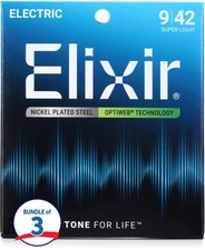 Elixir Strings 19002 Optiweb Electric Guitar ...