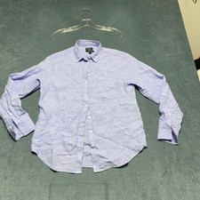 J.Crew Garcon Shirt Womens 2 Blue Round Hem B...