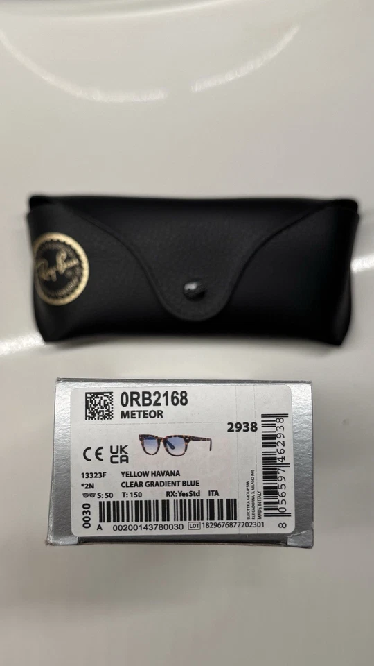 Ray Ban Meteor Amarillo Hawana Claro Gradiente Azul ORB2168 Foto 2 de 3