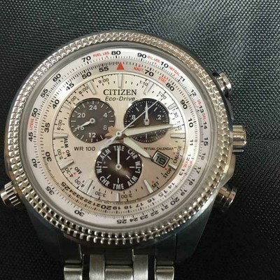 Wristwatch Citizen BL5400 Cal E820 Eco Drive Silver Dial Stainless 