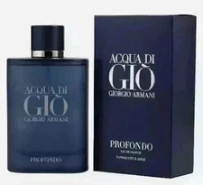 Acqua Di Gio Profondo by Giorgio Armani 3.4oz Perfume New In Box. Free Shipping