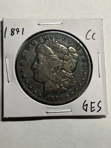 1891-CC Morgan Silver Dollar Silver Coin XF Better Date Carson City