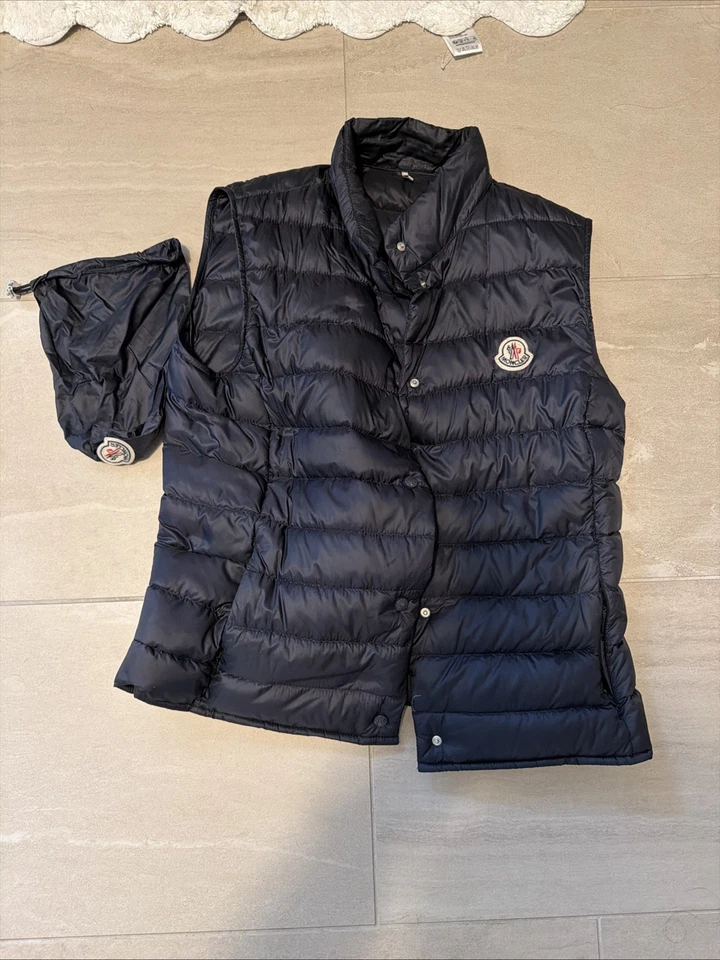 Authentic Women's Moncler Longue Saison Puffer Quilted Vest  Jacket Size 2 Med - Image 2 of 4