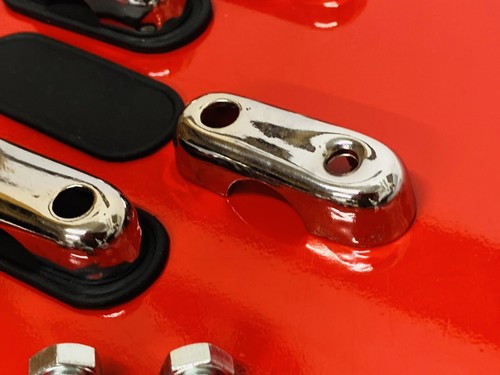 SET MORSETTO ASTA VESPA DOUGLAS MODELLO ITALIANO BIEMME S/S FLYSCREEN SU STAFFA - Foto 7 di 9
