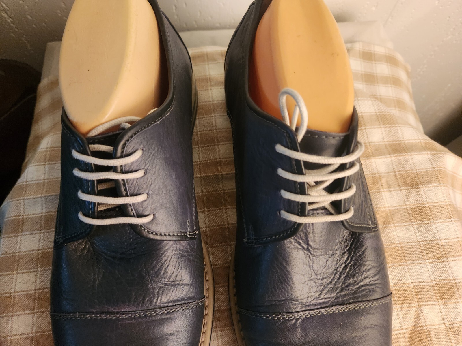 SAOLA Joseph Abboud Collection Uomo 10 Pelle Grigio Punta Alare Suola Gomma Oxford #16